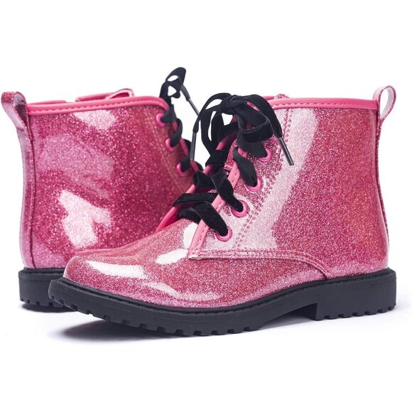 FITORY Ankle Girls Boot Pink Synthetic Zipper Toddler - Picture 6 of 7